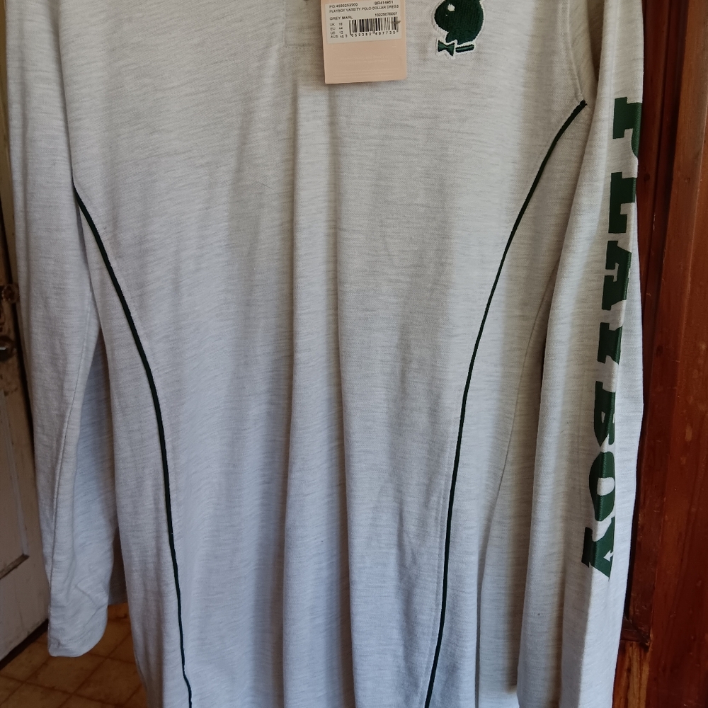 PLAYBOY NWT Missguided long sleeved dress. Super cute 😍 US 12 - Picture 7 of 11